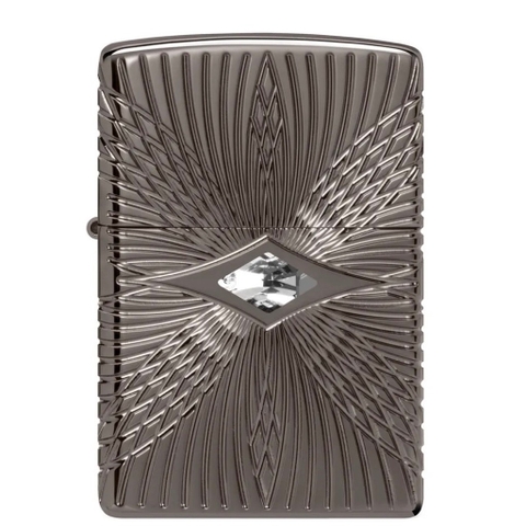 Bật Lửa ZIPPO - Luxury- Armor® Pattern Design ( Đá Trắng Black Ice )