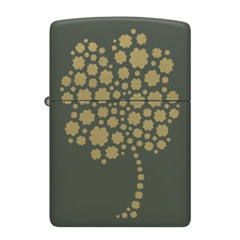 Bật Lửa ZIPPO - Classic - Four Leaf Clover Design (Cây Cỏ 4 Lá)