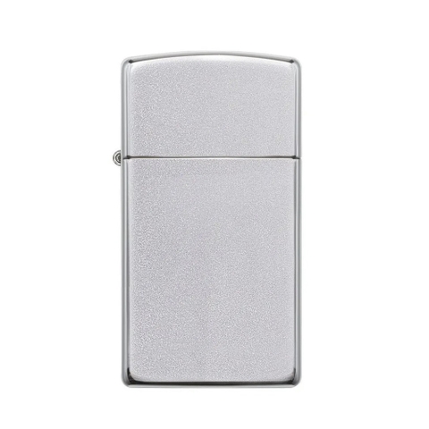 Bật Lửa ZIPPO - Slim - Satin Chrome (Bạc Lì mạ Chorme ánh Satin)