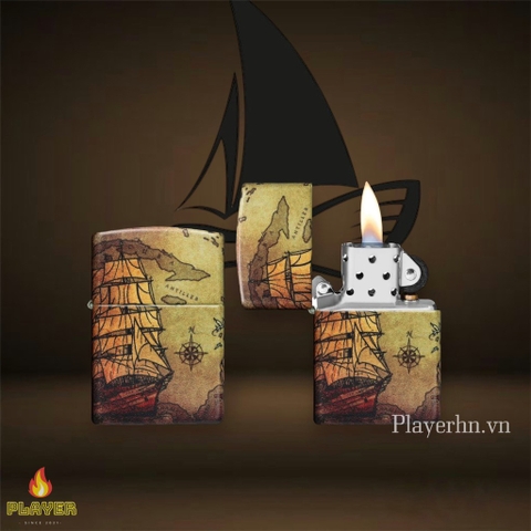 Bật Lửa ZIPPO - Classic -Pirate Ship Design -540 Fusion (Thuyền Hải Tặc)