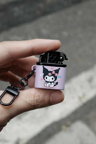 Bật Lửa Mini - Kuromi Tím- kèm Móc Treo