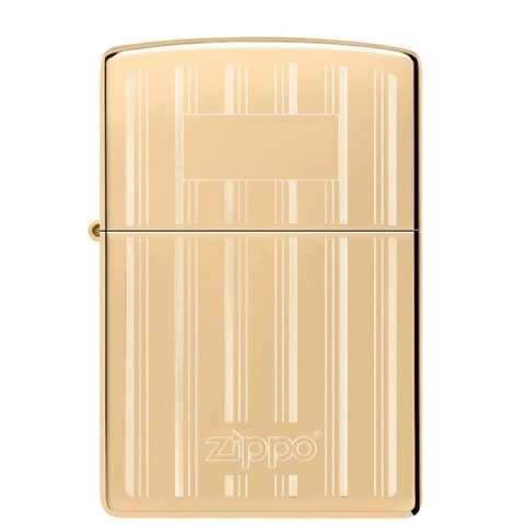 Bật Lửa ZIPPO - Classic - Zippo Design ( Vàng Sọc )