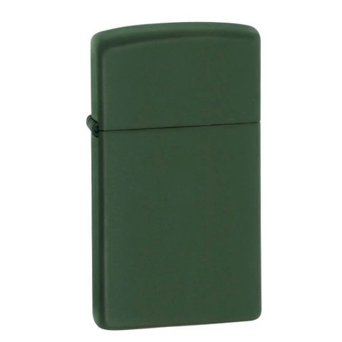 Bật Lửa ZIPPO - Slim - Green Matte (Rêu Lì sơn tĩnh điện)