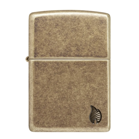 Bật Lửa ZIPPO - Armor®-Antique Brass Flame Design (Vàng Cổ Lửa)