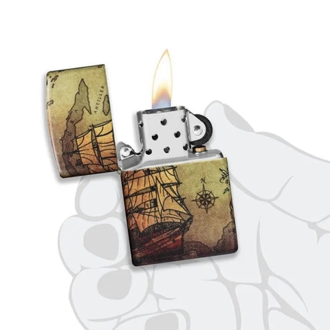 Bật Lửa ZIPPO - Classic -Pirate Ship Design -540 Fusion (Thuyền Hải Tặc)