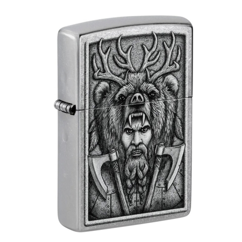 Bật Lửa ZIPPO - Classic - Barbarian Design ( Chiến Binh Gấu )