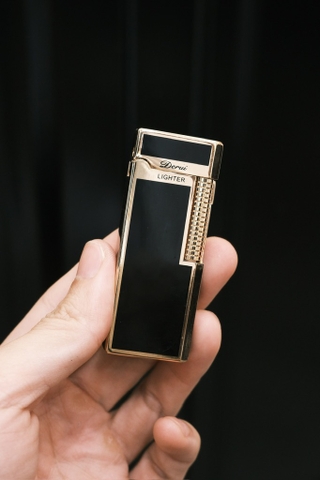 Derui Dunhill 2 Chế Độ - Đen Sơn Mài Viền Vàng