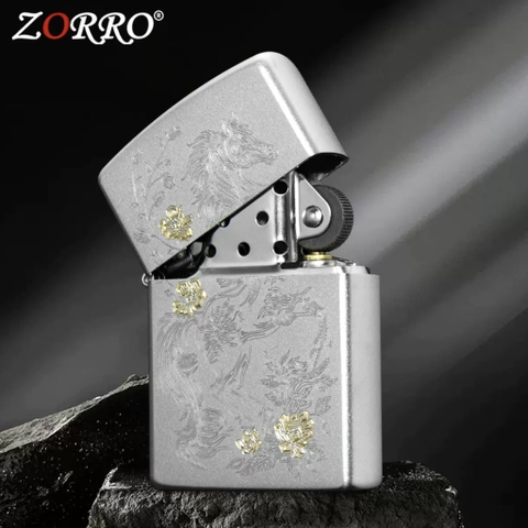 Zorro - Ngựa Hoa Mạ Vàng - Phiên Bản Bạc Satin
