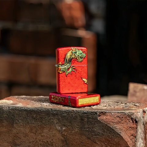 Bật Lửa ZIPPO - Classic - Oriental Dragon 540 Fusion ( Rồng Đỏ Premium)