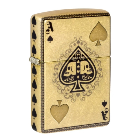 Bật Lửa ZIPPO - Classic - Ace of Skulls Design Premium