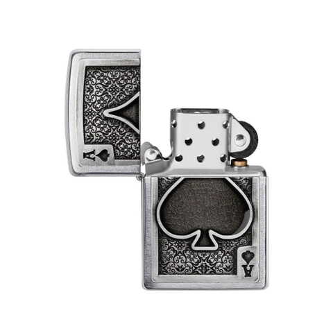 Bật Lửa ZIPPO - Classic -  Ace Of Spades Emblem ( Át Bích)