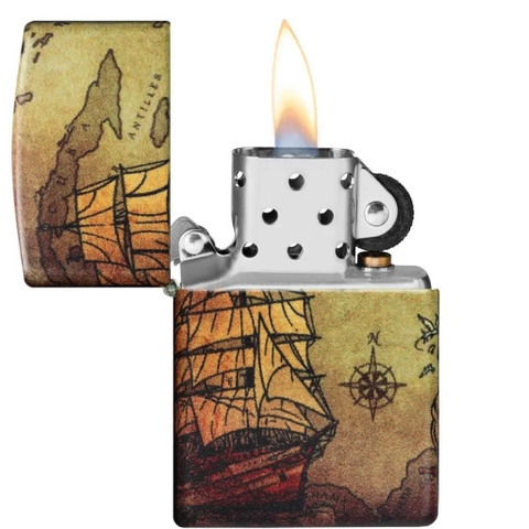 Bật Lửa ZIPPO - Classic -Pirate Ship Design -540 Fusion (Thuyền Hải Tặc)