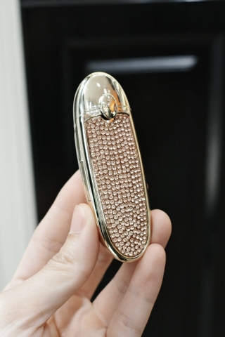 Bật Lửa Độc Lạ Son Đính Đá - Hồng