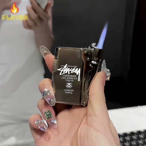 Bật Lửa Khò Stussy  - Phiên Bản Vuông Đen