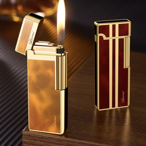 DUNHILL - Slim - Đỏ Mận Sọc Vàng - Phiên bản DERUI