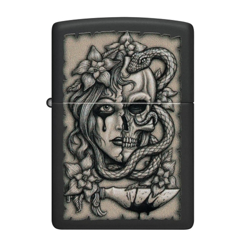 Bật Lửa ZIPPO - Classic - Gory Tattoo Design (Madusa Ma Mị)