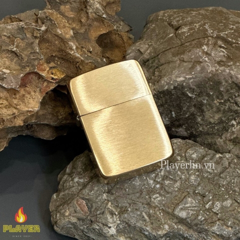 Bật Lửa ZIPPO - 1941 Replica - Brushed Brass (Đồng Phay Ngang)