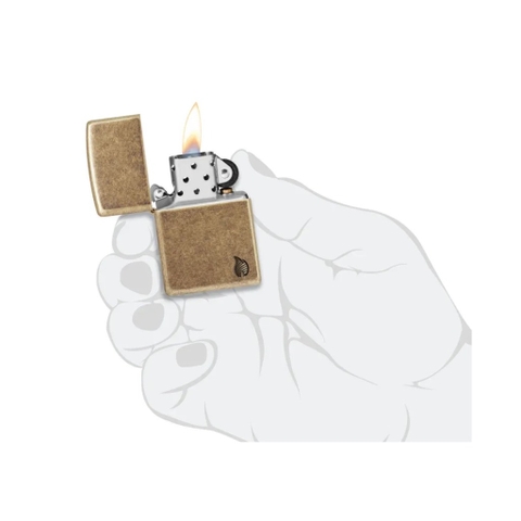Bật Lửa ZIPPO - Armor®-Antique Brass Flame Design (Vàng Cổ Lửa)