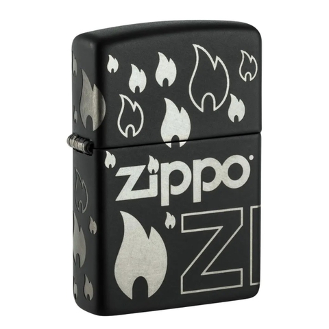 Bật Lửa ZIPPO - Classic - Zippo Design (Ngọn Lửa Zippo)