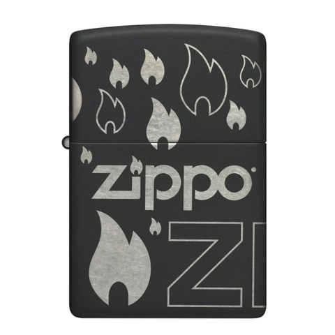 Bật Lửa ZIPPO - Classic - Zippo Design (Ngọn Lửa Zippo)