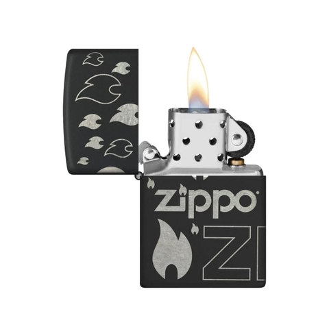 Bật Lửa ZIPPO - Classic - Zippo Design (Ngọn Lửa Zippo)