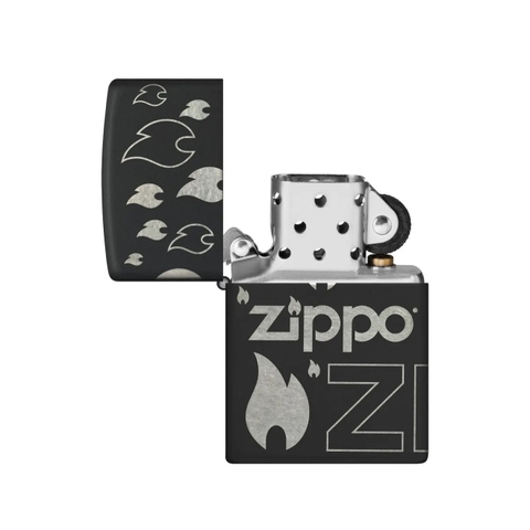 Bật Lửa ZIPPO - Classic - Zippo Design (Ngọn Lửa Zippo)