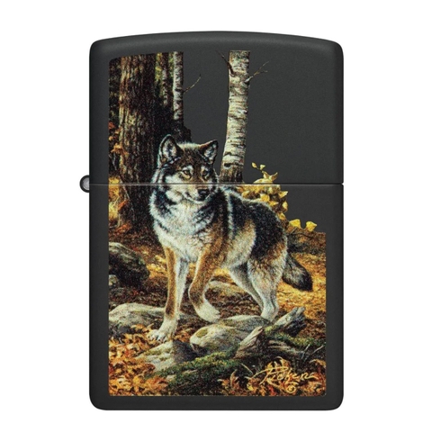 Bật Lửa ZIPPO - Classic - Linda Picken (Chó Sói Đơn Độc)