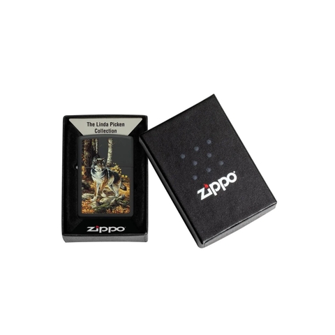 Bật Lửa ZIPPO - Classic - Linda Picken (Chó Sói Đơn Độc)
