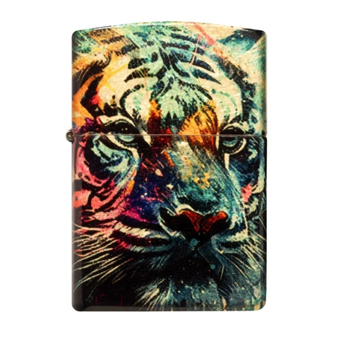 Bật Lửa ZIPPO - Classic - Painted Tiger Design (Hổ Graffiti)