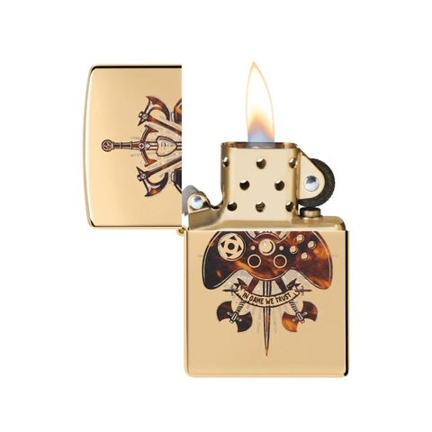 Bật Lửa ZIPPO - Classic - Gamer Creed Design (Tín Ngưỡng Game Thủ)