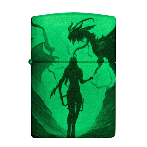 Bật Lửa ZIPPO - Classic - Glowing Dragon Design (Rồng Phát Sáng)