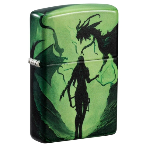 Bật Lửa ZIPPO - Classic - Glowing Dragon Design (Rồng Phát Sáng)