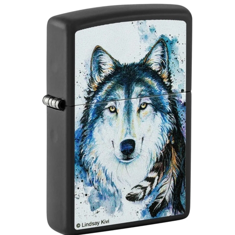 Bật Lửa ZIPPO - Classic - Lindsay Kivi (Sói Tuyết)