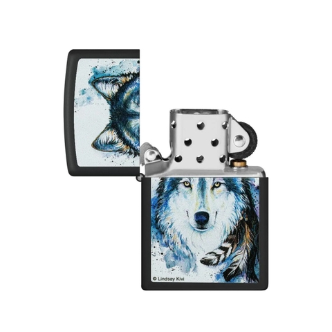 Bật Lửa ZIPPO - Classic - Lindsay Kivi (Sói Tuyết)
