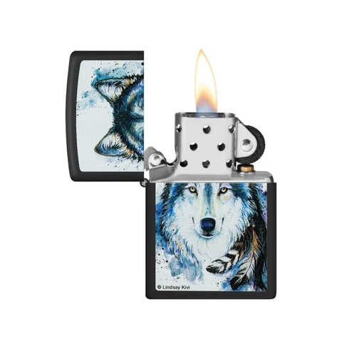 Bật Lửa ZIPPO - Classic - Lindsay Kivi (Sói Tuyết)
