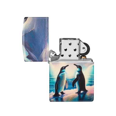 Bật Lửa ZIPPO - Classic - Penguin Design (Chim Cánh Cụt)