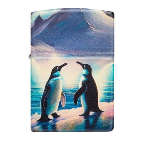 Bật Lửa ZIPPO - Classic - Penguin Design (Chim Cánh Cụt)