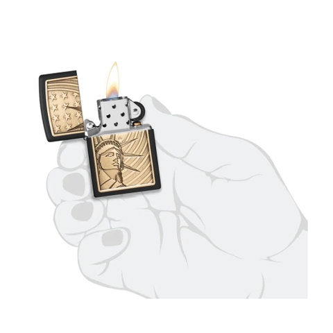 Bật Lửa ZIPPO - Classic - Lady Liberty Emblem (Nữ Thần Tự Do)
