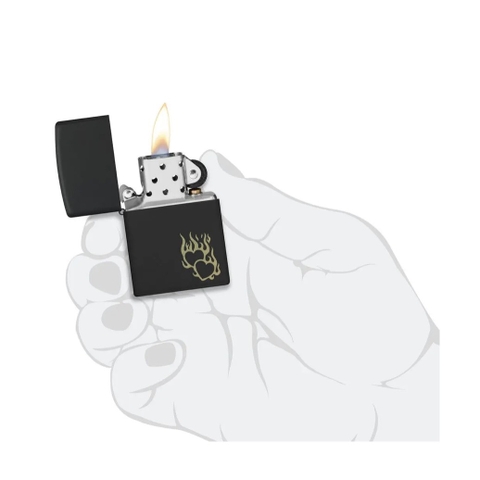 Bật Lửa ZIPPO - Classic - Fire Heart Design (Trái Tim Lửa)