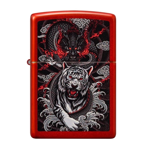 Bật Lửa ZIPPO - Classic - Dragon Tiger Design (Rồng Hổ)