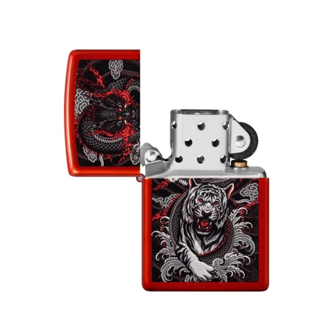 Bật Lửa ZIPPO - Classic - Dragon Tiger Design (Rồng Hổ)