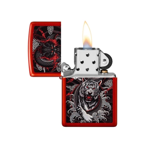 Bật Lửa ZIPPO - Classic - Dragon Tiger Design (Rồng Hổ)