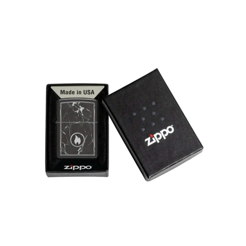 Bật Lửa ZIPPO - Classic - Marble Flame Design (Vân Đá Cẩm Thạch)