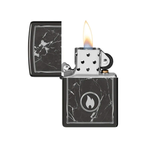Bật Lửa ZIPPO - Classic - Marble Flame Design (Vân Đá Cẩm Thạch)
