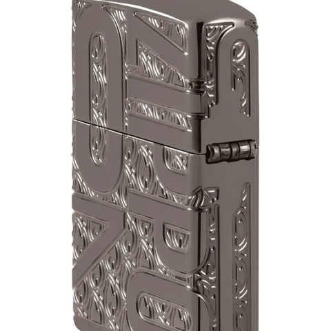 Bật Lửa ZIPPO - Armor® - Reverse Carve Zippo Design (Chữ Zippo Đảo Ngược)