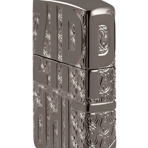 Bật Lửa ZIPPO - Armor® - Reverse Carve Zippo Design (Chữ Zippo Đảo Ngược)