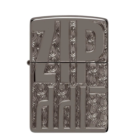 Bật Lửa ZIPPO - Armor® - Reverse Carve Zippo Design (Chữ Zippo Đảo Ngược)