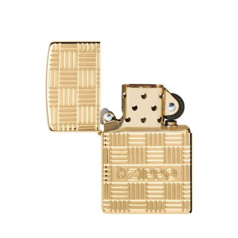 Bật Lửa ZIPPO - Armor® - Armor ® Deep Carve Zippo Design (Logo Zip Khắc Sâu)
