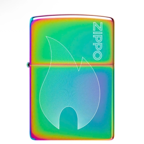 Bật Lửa ZIPPO - Classic - Zippo Flame (Ngọn Lửa Zippo Tím Titan)