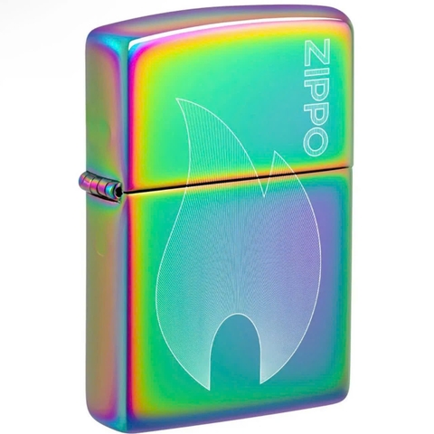 Bật Lửa ZIPPO - Classic - Zippo Flame (Ngọn Lửa Zippo Tím Titan)